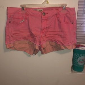 Pink shorts